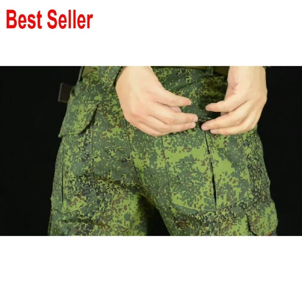 Men's Tactical Cargo Pants Ripstop Fabric Relaxed Fit Outdoor Utility Pockets